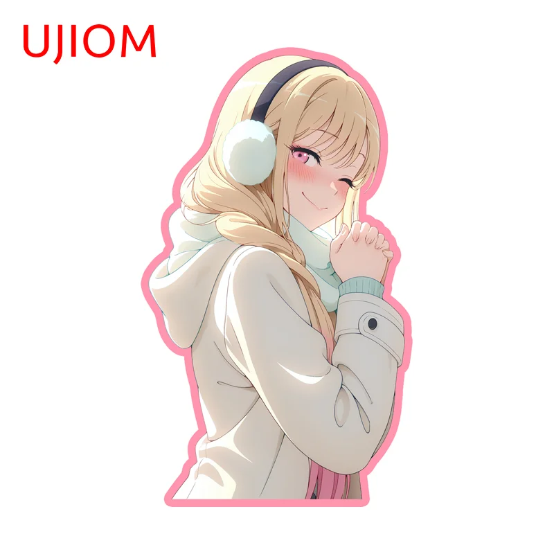 UJIOM figura de Anime de moda Marin Kitagawa pegatina de pared encantadora elegante a prueba de arañazos adecuada para papel tapiz adhesivo bonito