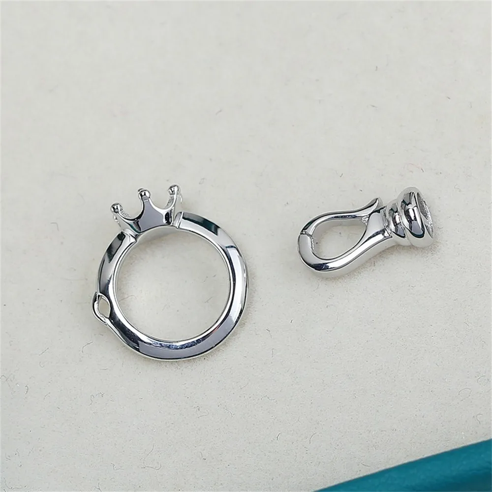 S925 Sterling Silver Jewelry Clasp for DIY Necklace Bracelet Jewelry Findings Connector Hook 925 Silver Clasps Crafting Supplies