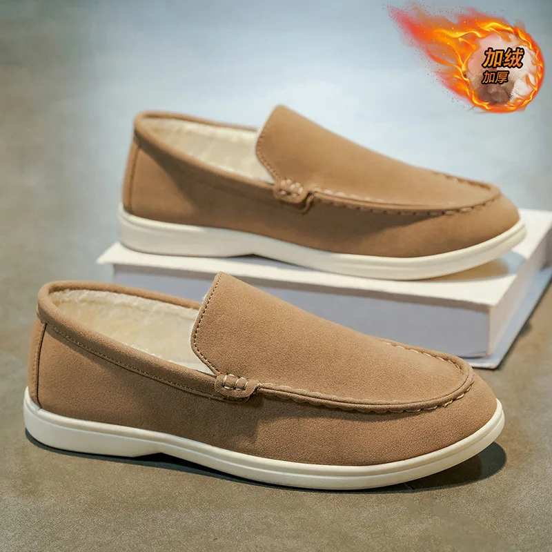 

Новинка 2024 года, зимняя мужская обувь, теплая хлопковая обувь для мужчин, повседневная обувь, уличные мужские лоферы, кроссовки Sapatos Para Hombre