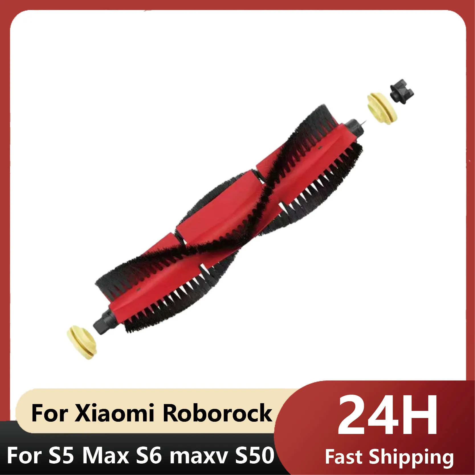 فرشاة دوارة لشاومي Roborock S5 Max S6 maxv S50 أجزاء ملحقات الفرشاة الرئيسية القابلة للفصل استبدال المكنسة الكهربائية Xiaomi