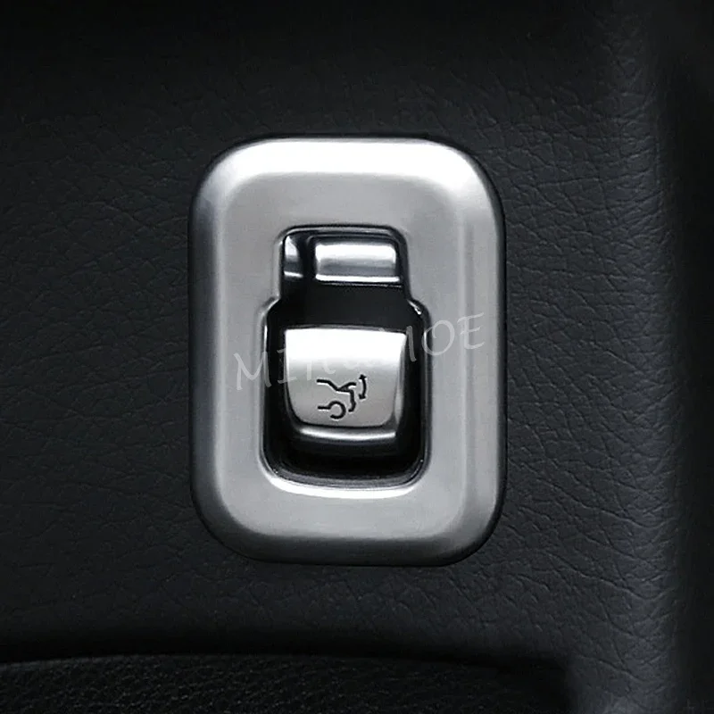 Image of Für Mercedes GLC C Klasse X253 C253 W205 S205 C205 Matte Chrome Innen Stamm Öffnen Schalter Abdeckung Trim