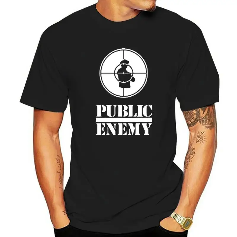 Футболка Fun Summer Style US Rap Team Public Enemy 2021, хлопковая футболка с графическим рисунком, большой размер, музыкальные повседневные футболки с короткими рукавами