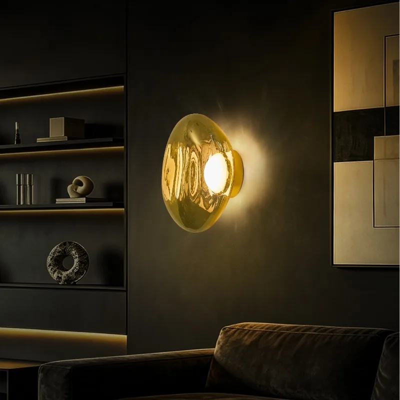 Postmodern bedroom bedside wall lamp creative staircase bar lava wall lamp living room