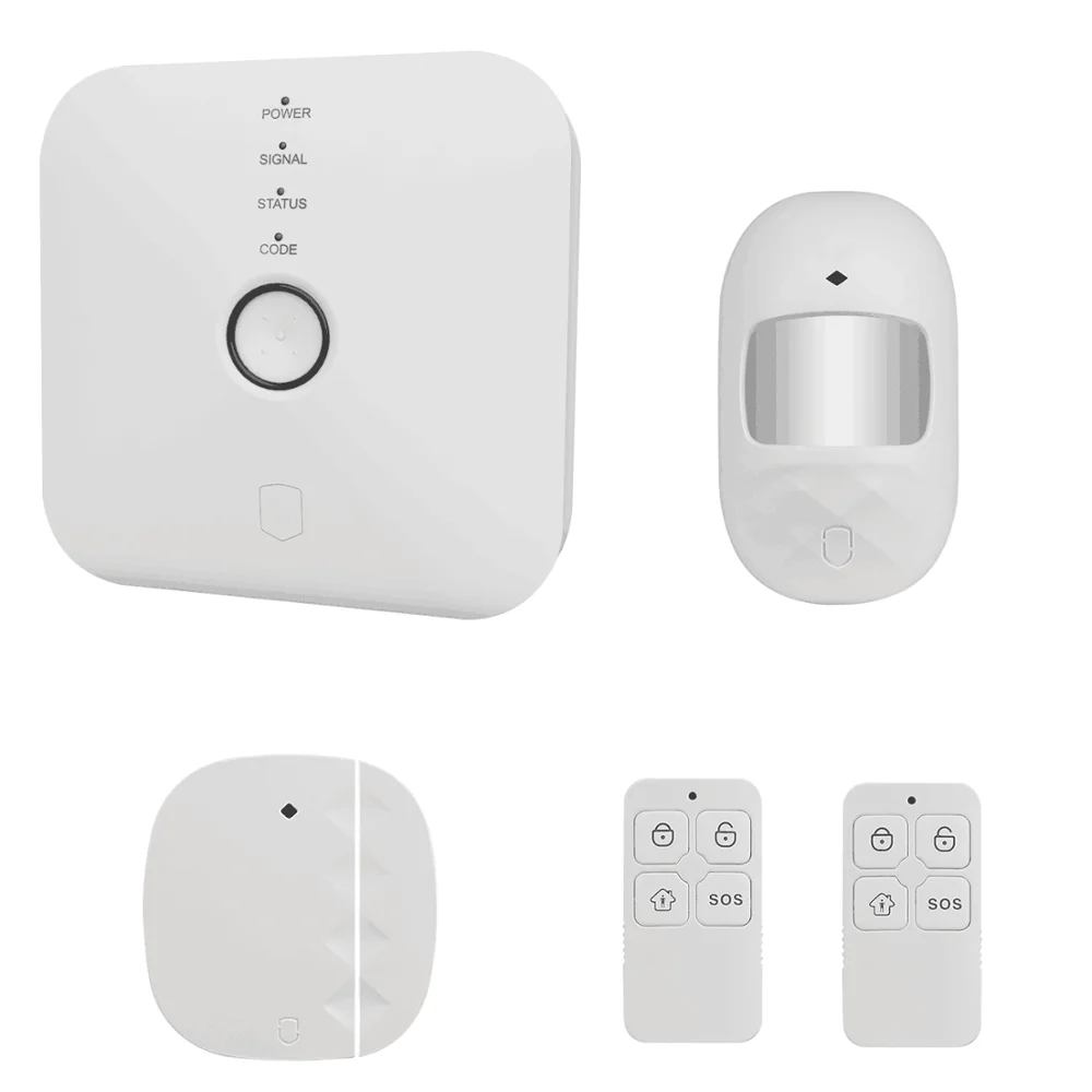 Tuya saas with Android and IOS APP control  Smart wireless home security alarm wifi home burglar alarm system