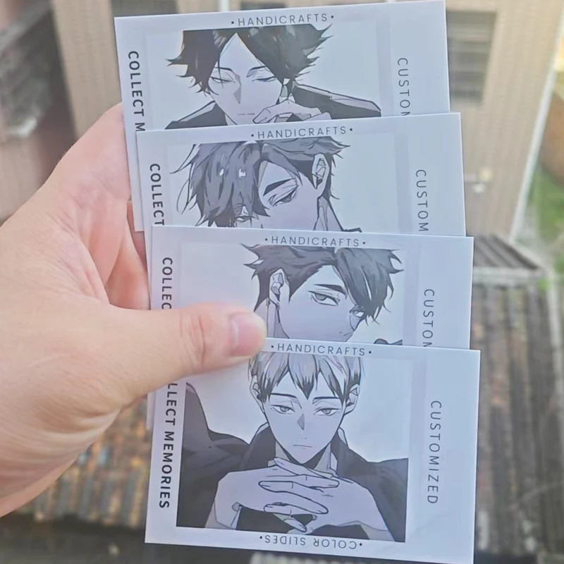 4Pcs/Pack 2025 Anime Merch Fans Collection Character Card Birthday Gift