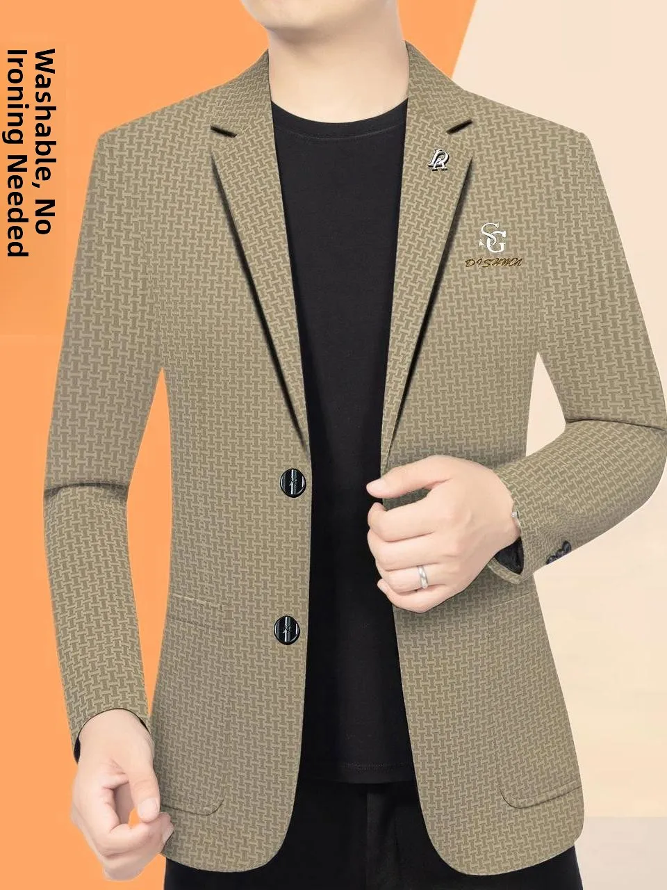 

Fashionable Business Casual Men's Suit Jacket Lightweight Luxury Spring New Style Mid-young Men's Single-breasted Shirt