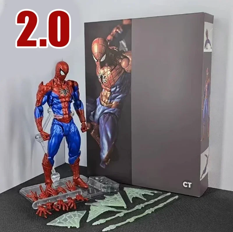 ألعاب الفوضى وألعاب Ct مجموعة كاملة من البدلة السوداء الجار سبايدرمان بيتر باركر دكتور كوميك فير ألعاب شخصيات الحركة المذهلة هدية