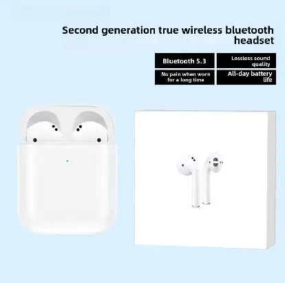 

2025 iOS18 Pro 2-я Bluetooth-гарнитура ANC с шумоподавлением, спортивная гарнитура с беспроводной зарядкой и оригинальной упаковкой, кабель USB-C