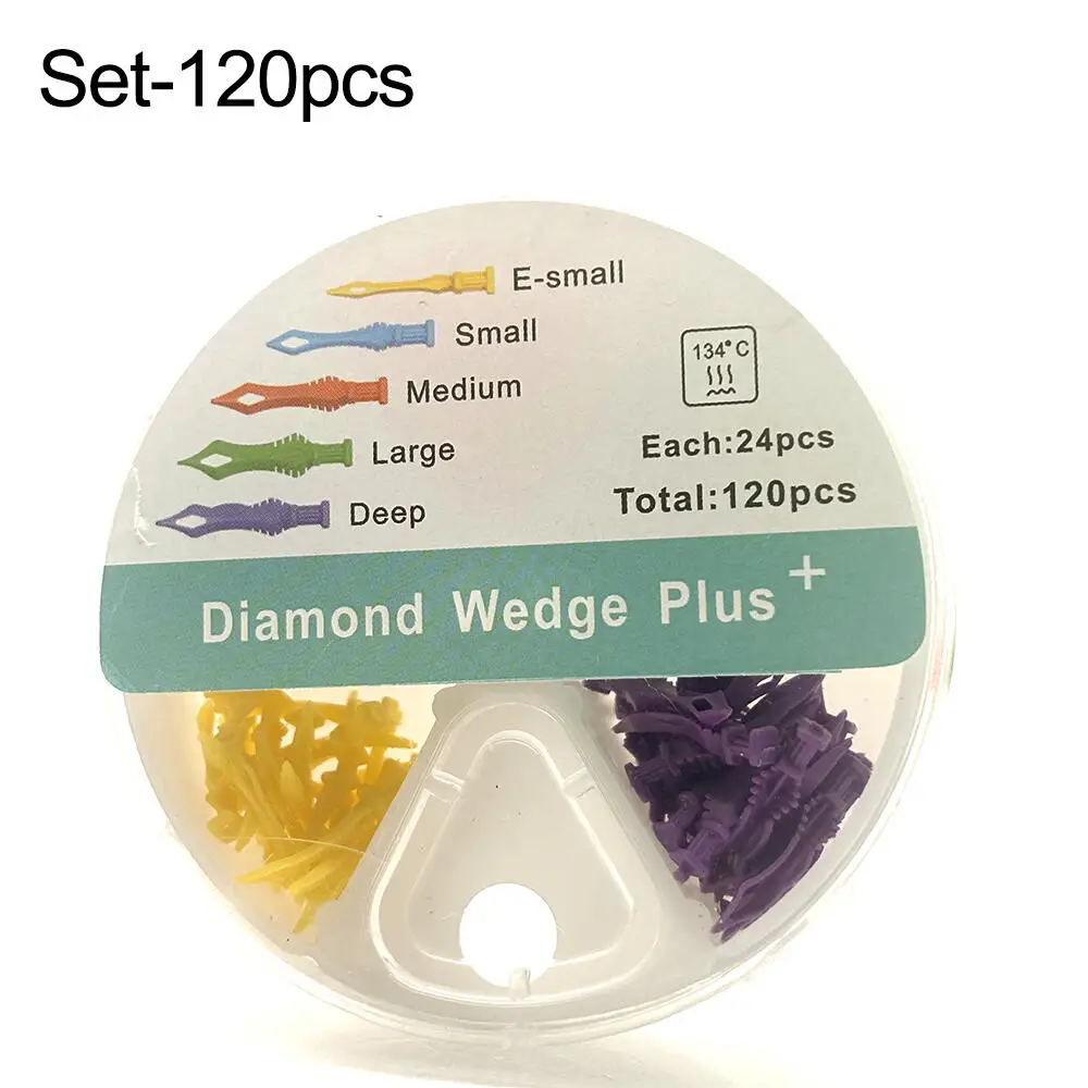 Dental Diamond Plastic Wedges for Sectional Matrix System Composite Restoration and Contact Point Control