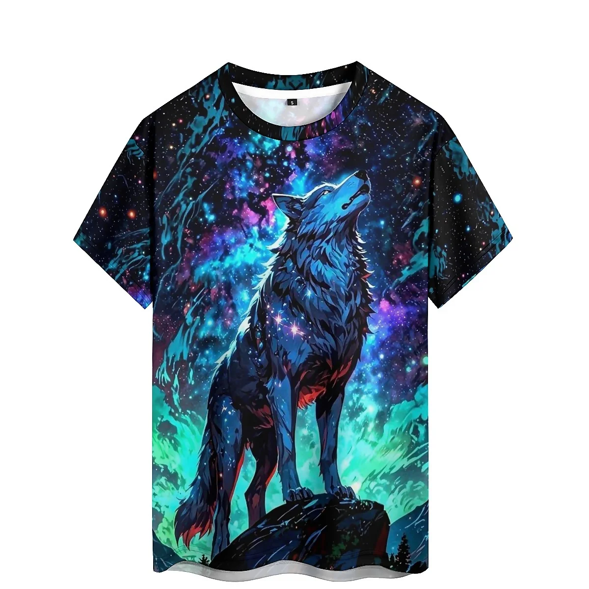 Business and Leisure Men's 3D Printed Short Sleeve T-shirt for Daily Commuting in Europe and America, Breathable and Comfortable