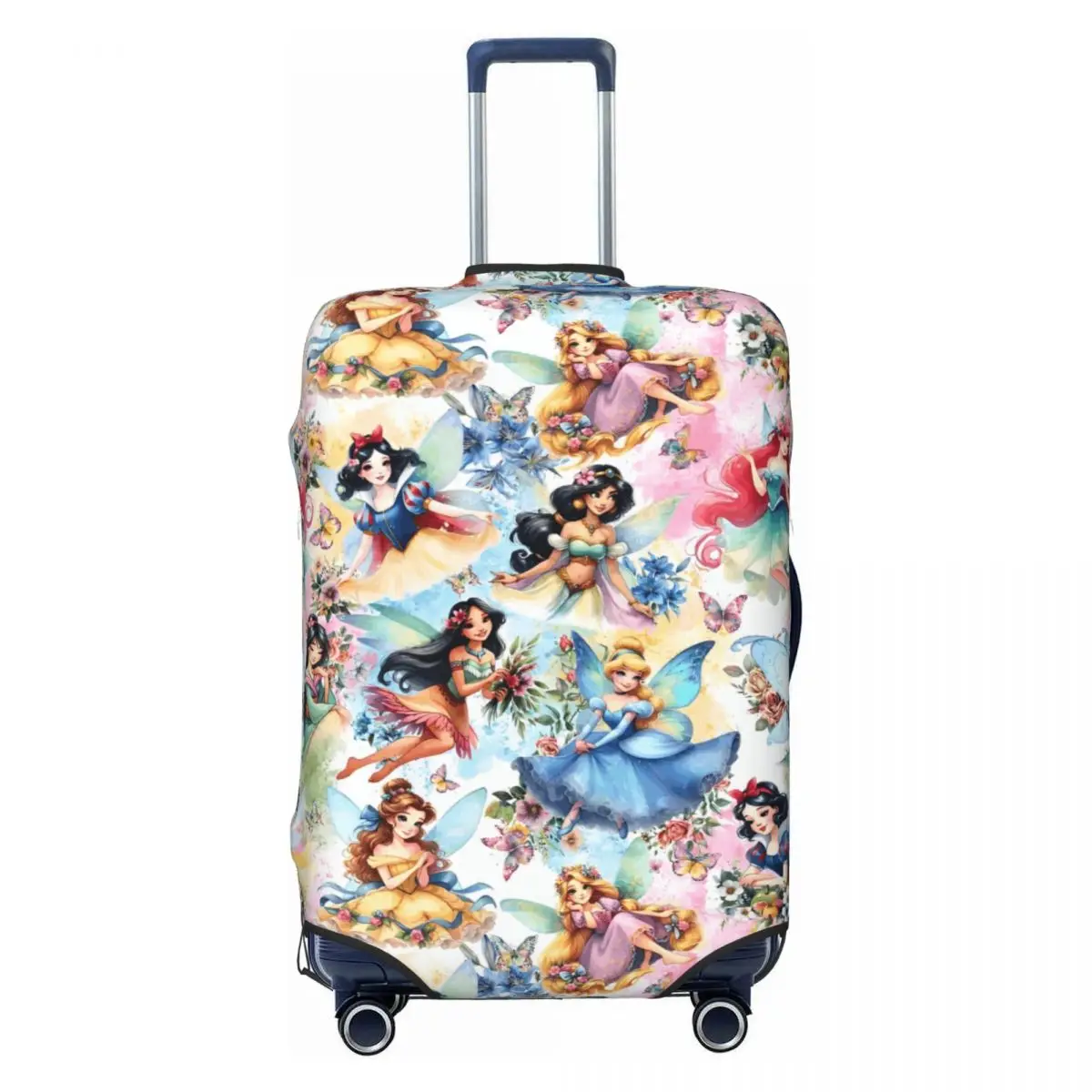 

Girl Elsa Anna Dress Princess Suitcase Cover Cruise Trip Protection Holiday Strectch Luggage Supplies