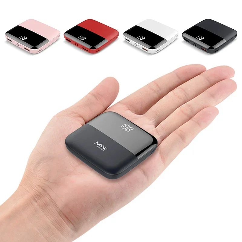 

10000mAh LED Digital Display Power Bank Super Fast Charge 2 in 1 Pocket Portable External Battery for For Iphone 16 15 14 HUAWEI
