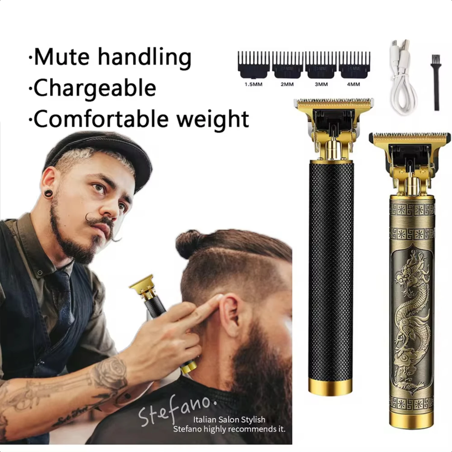 

Машинка для стрижки волос T9, машинка для бритья, дорожный триммер, 0 мм