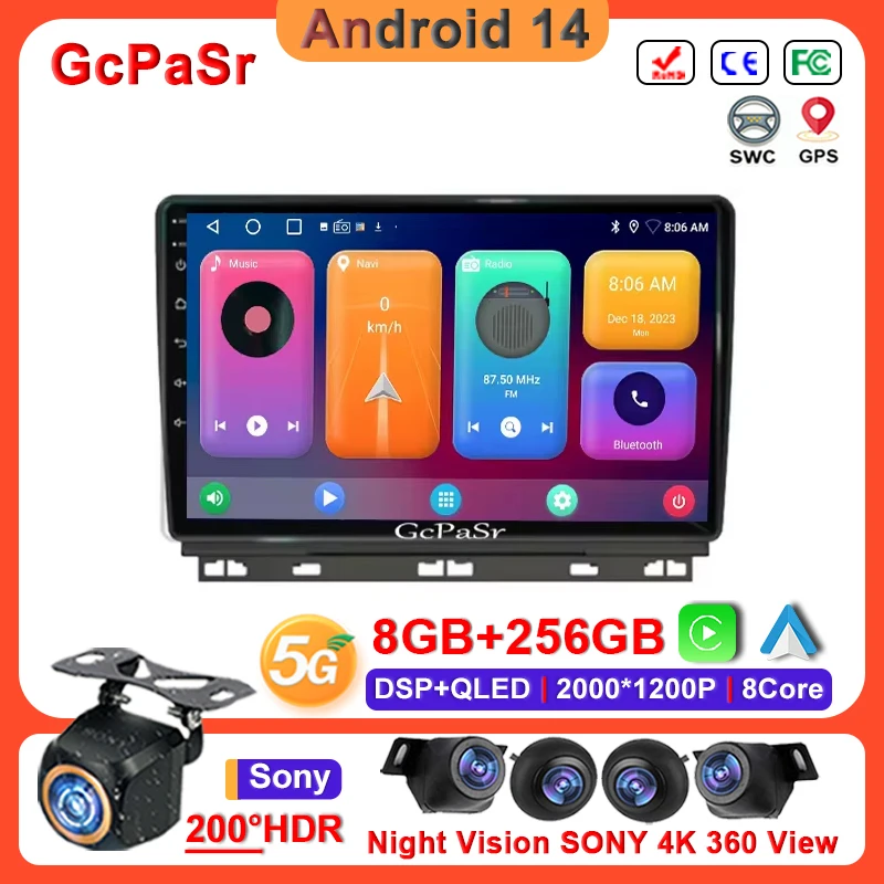 

Android 14 Car Radio Multimedia Video For Renault Clio V 5 Lutecia 2019 - 2021 Player GPS Navigation No 2din DVD Dash Cam HDR 5G