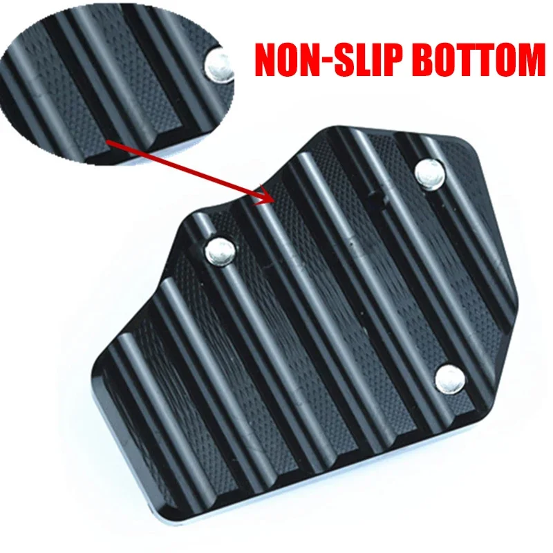 For Suzuki Haojue USR125 USR 125 UU UU125 UY UY125T T Motorcycle Side Stand Extension Kickstand Enlarger Pad Accessories