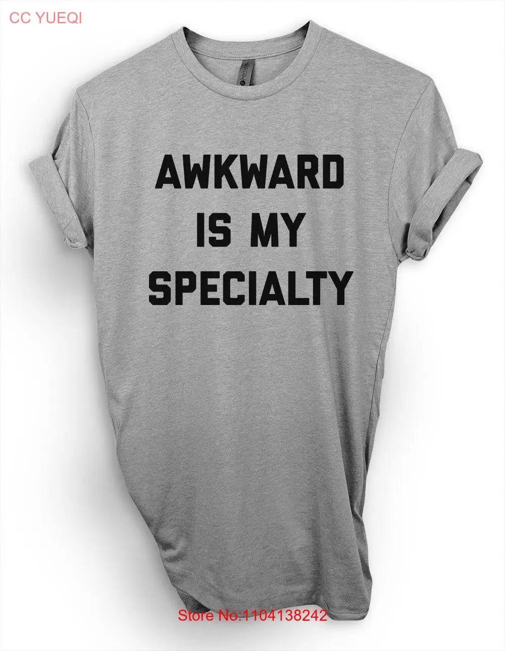 Awkward Is My Specialty Tee, Funny Introvert, Shy, Weird T-Shirt, Shirt