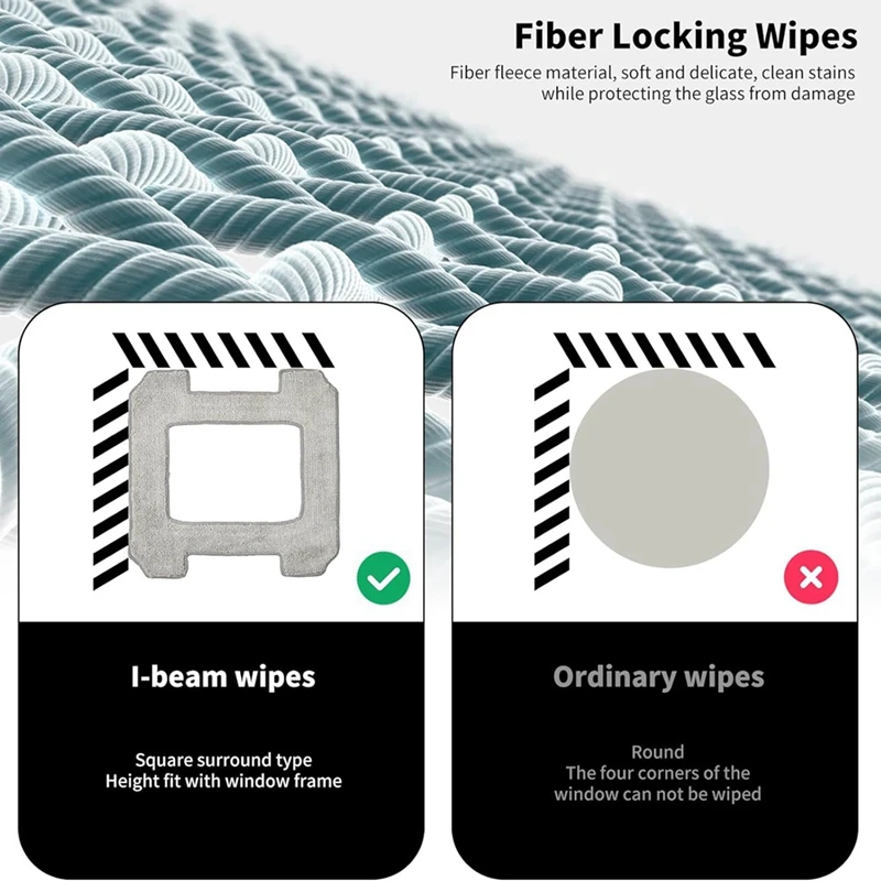 N85R-16 Pack Reinigungspads für Ecovacs Winbot W1/W1 Pro, Mikrofaser-Reinigungstücher Ersatzteile