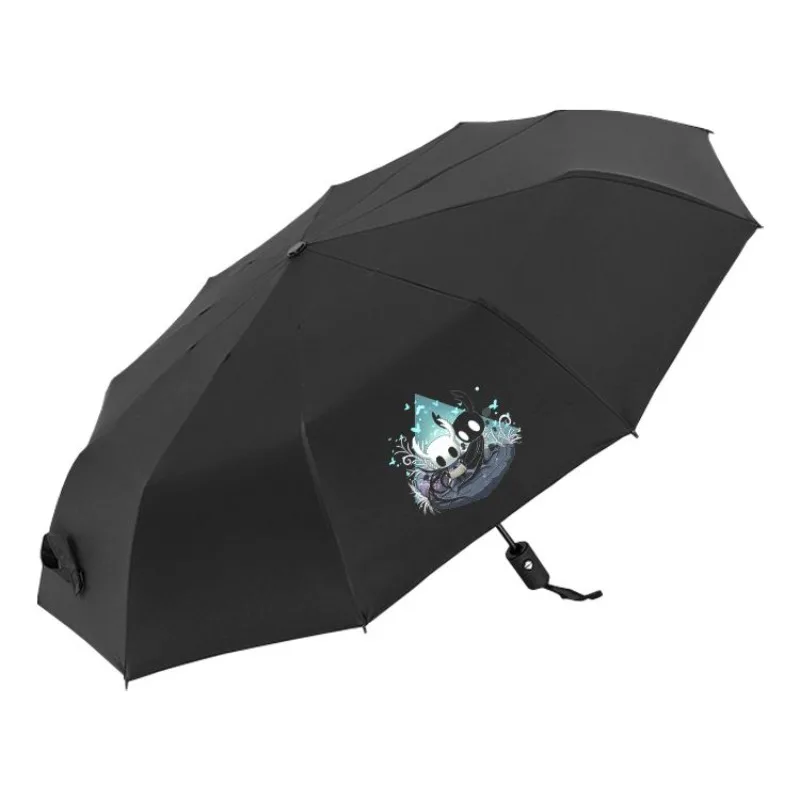 Hollow Knight Hornet Umbrella Creative High Color Value Cartoon Printing Thickened Black Rubber Folding Sunny and Rainy Umbrella