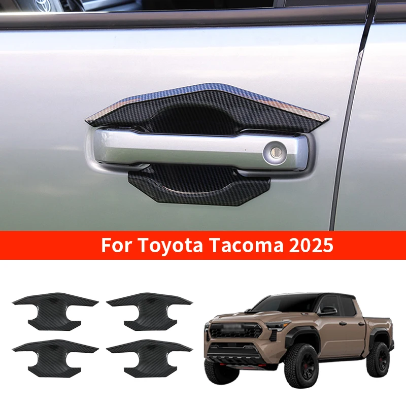 

Декоративная наклейка на дверную чашу автомобиля для Toyota Tacoma 2025, защитная наклейка на ручку, внешнее обновление, автомобильные аксессуары