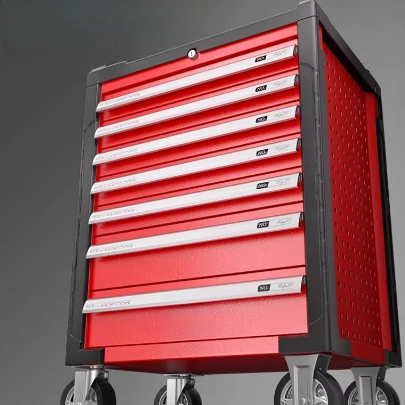 

Тележка для инструментов для авторемонта Многофункциональная мобильная тележка для мастерской Шкаф для инструментов