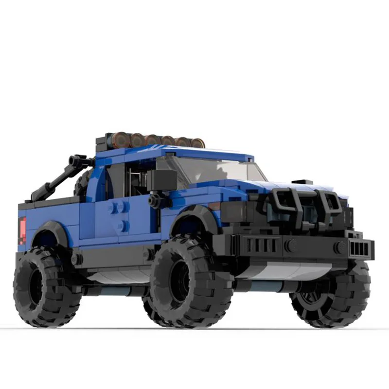 MOC City Vehicle F150 RAPTOR 8wide SUV Classic Pickup Building Blocks Model Off-road Sports Car DIY Toys Bricks Children's Gift