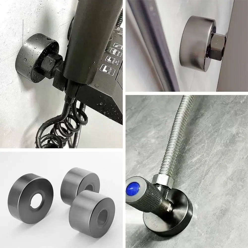 New Stainless Steel Shower Faucet Cover Grey Chrome Finish Shower Arm Flange Faucet Decorative Cover