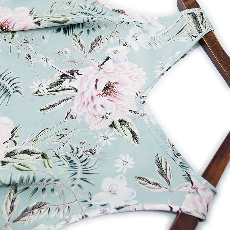 فستان سترة أنيق من BirdTree-Silk مزدوج الكريب، رقبة على شكل V وطبعة زهور برباط، فستان حفلات مزاجي للنساء، ربيع 2026 D5D560CC #4