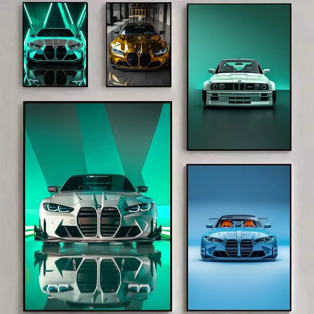 Luxury Black Classic latest sports car F80 M3 M4 M5 Z8 G80 Cool Poster HD art sticky wall waterproof home living room bedroom