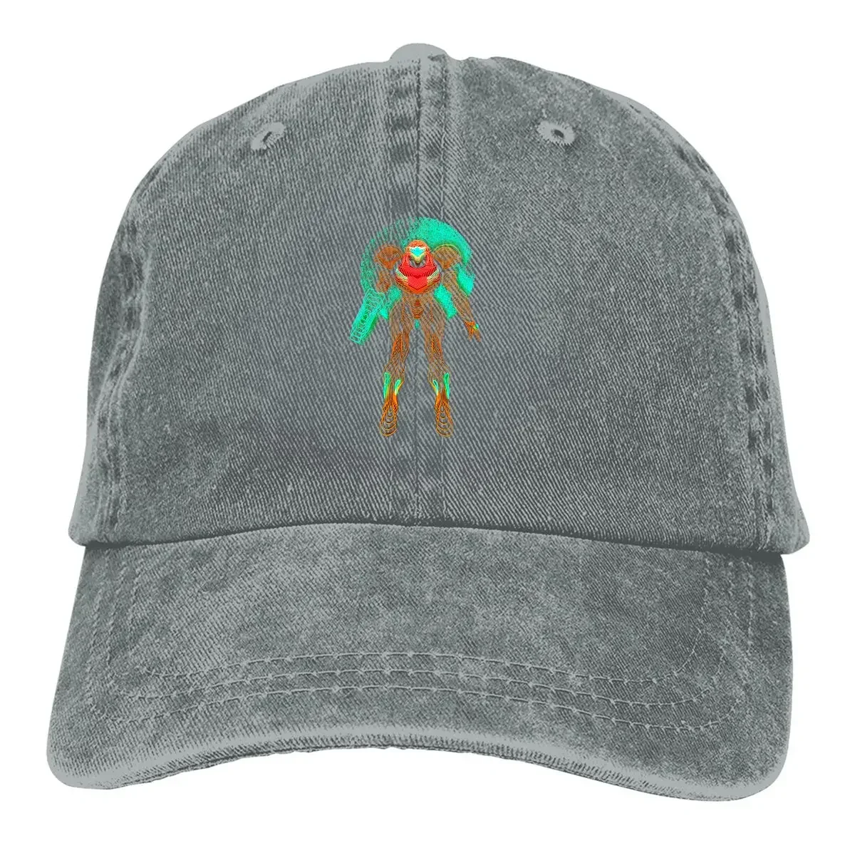 Sombreros de papá de Color puro para mujer, sombrero de neón Samus ligero, visera para el sol, gorras de béisbol, gorra con visera súper Metroid Game