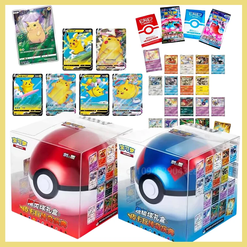 

NEW Original 100% Pokémon Trading Card Game Poké Ball PTCG Cards Legend celebration Gift Box Collection Children Birthday Gifts
