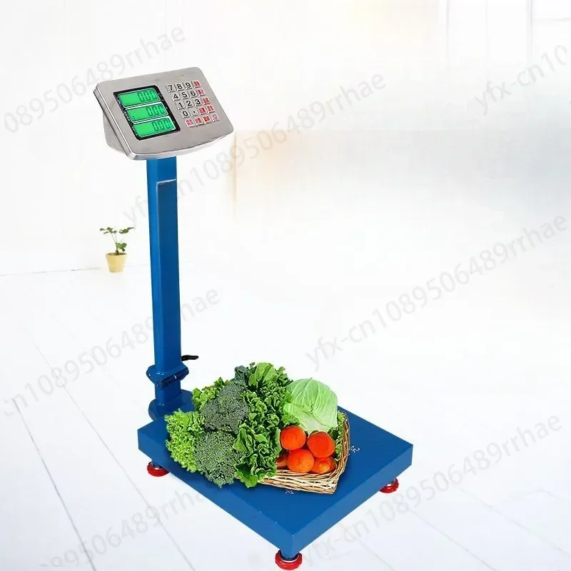 Electronic scale table scale 150kg300kg commercial pricing  stainless steel watch folding pole