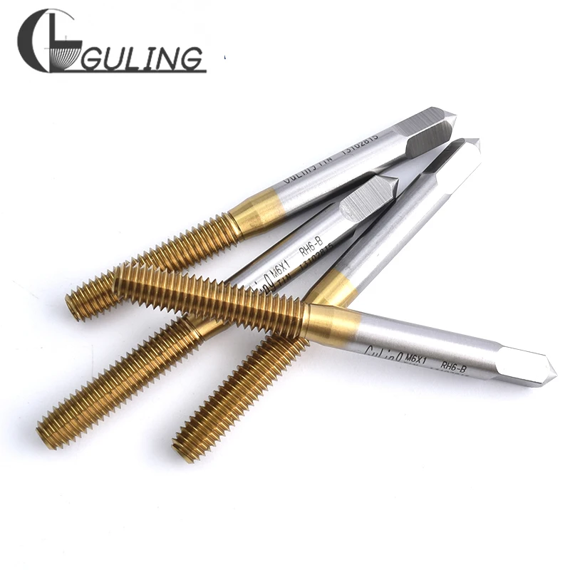 GULING HSSE With TIN Forming Tap M0.5M0.6M0.7M0.8M0.9M1M1.4M2M3M4M5M6M7M8 M9 M10 M11 M12 M14 M16M18M20 Machine Screw Thread Taps