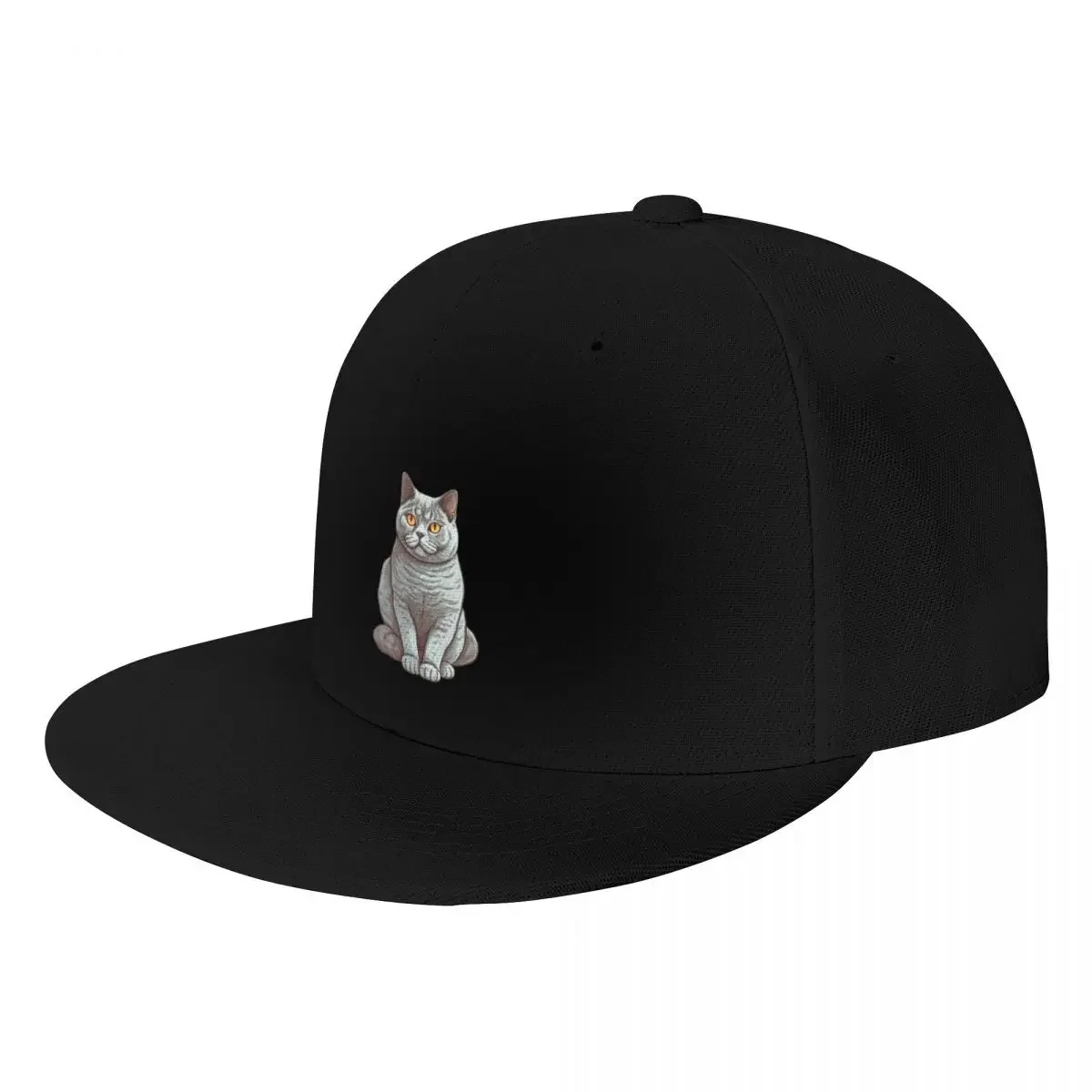 Charming British Shorthair: A Delightful Feline Baseball Cap Hood western Hat Women's Beach Outlet 2024 Men's