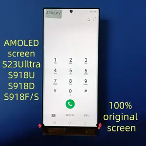 Bilashmart 100% original. AMOLED material. Suitable Galaxy S23 Ultra 5G 918F 918U 918D/S screen changer LCD display screen