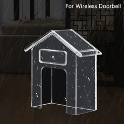 Wireless Doorbell Waterproof Cover Outdoor Remote Control Transmitter Transparent Plastic Rain Protection Cover