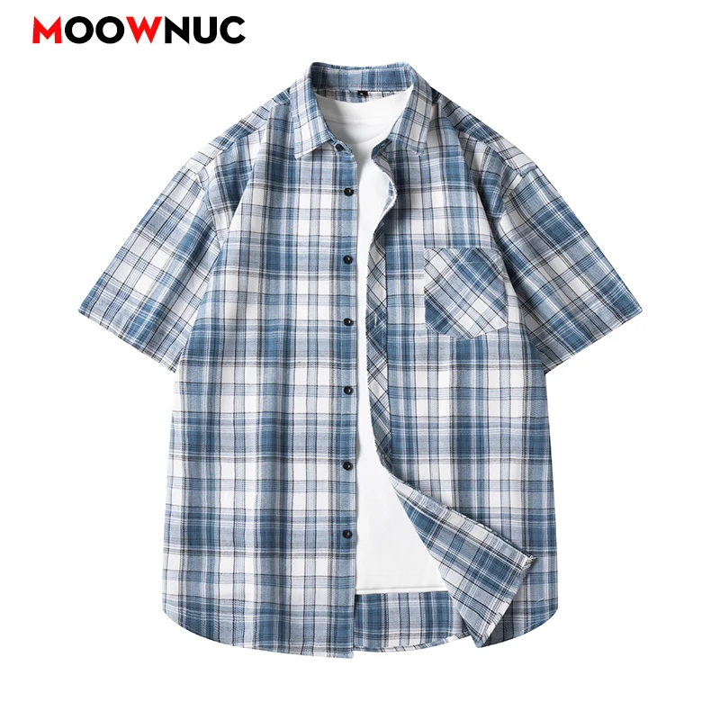 

Men's Clothing Blouse Streetwear Shirts Tops & Tees Casual Short Sleeve Popular Clothes Fashion Summer Streetdress Male