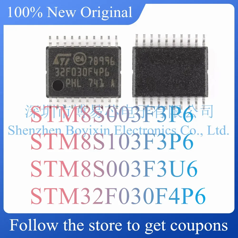 

NEW STM8S003F3P6 STM8S103F3P6 STM8S003F3U6 STM32F030F4P6 Original Product