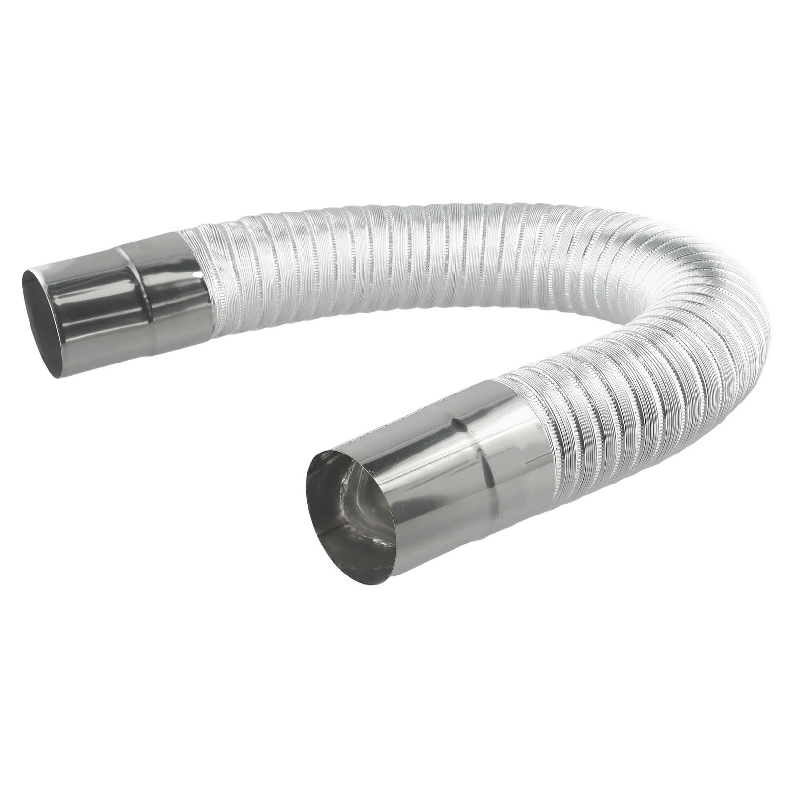 Adjustable Stainless Steel Stove Pipe Elbow 0.65-1.5m Stretchable Chimney Liner For Wood Burning Stove Outdoor Camping Tent