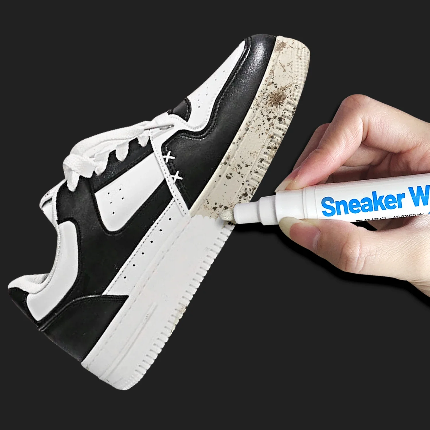 Shoes Stains Removal Waterproof Sneakers Anti-Oxidation Pen Repair Complementary Color White Go Yellow Shoe Whitening Cleaning image 5
