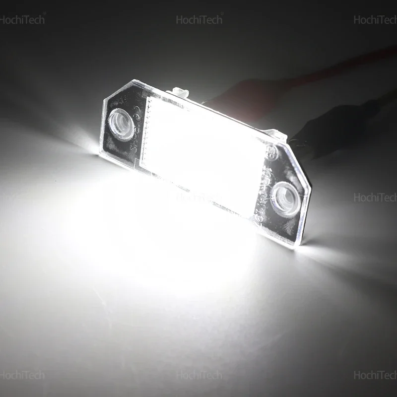 2PCS LED Car License Number Plate Light For Ford Focus 2 MK2 2003-2008 C-MAX Car LED License Number Plate Light Lamp White Light
