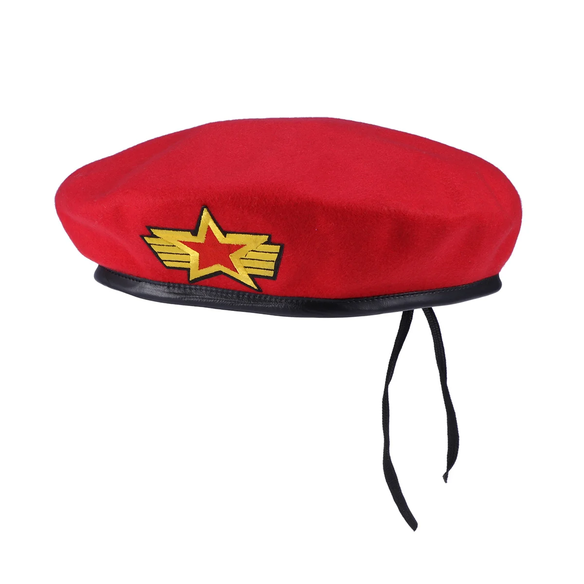 

Five- Hat Stage Show Square Dancing Woolen Beret (Red Star) sailor cap beret hat