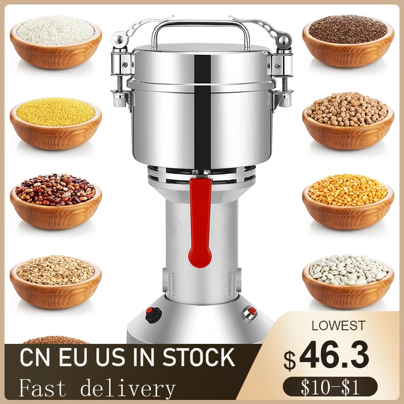 150g/500g Electric Herb Grain Grinder Spice Grinder Coffee Mill Flour Nuts Seeds Powder Machine 28000 RPM High Speed