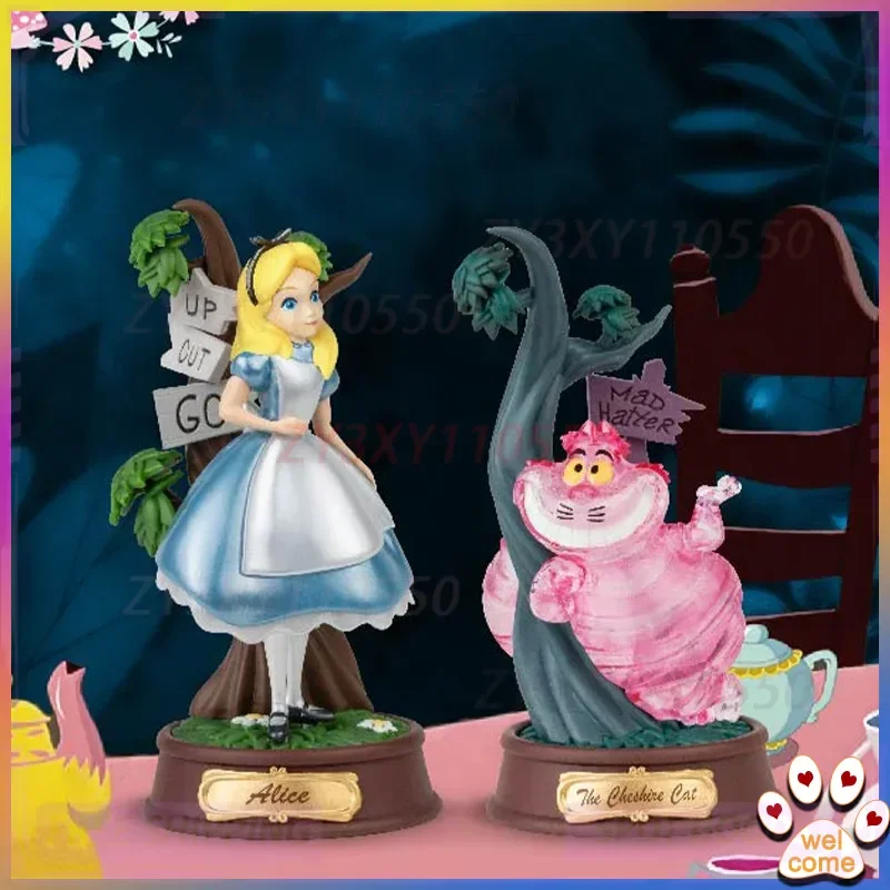 

Новый продукт Диснея на складе, приключения Алисы в стране чудес, пара чеширских кошек, прозрачная специальная милая ручная работа с высокой красотой