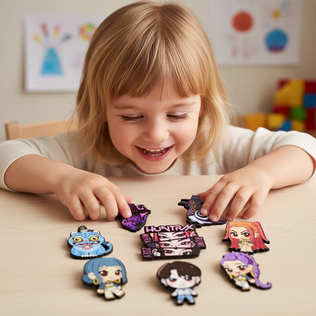 8 قطعة KPop شيطان الصيادين الكرتون المينا دبابيس مجموعة لطيف رومي ميرا زوي جينو النمر بروش شارات معدنية مجوهرات ل هدية الكريسماس