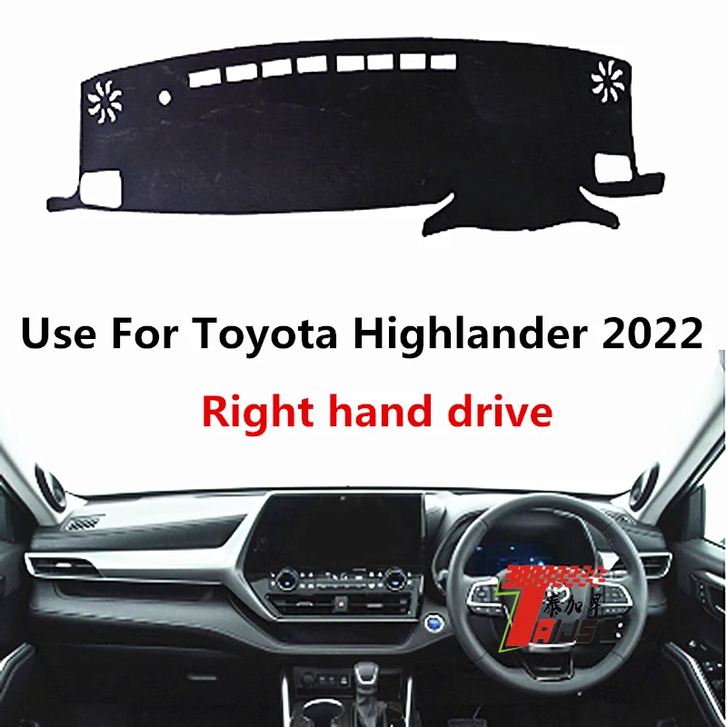

TAIJS factory high quality Suede dashboard cover for Toyota Highlander 2022 Right-hand drive hot selling
