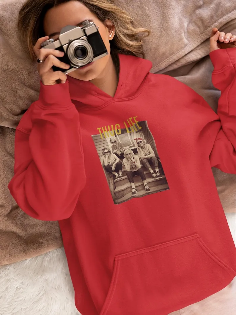 Thug life shirt, gangsta grandma, funny hip hop tee, old school rap, vintage hip hop, retro thug life.