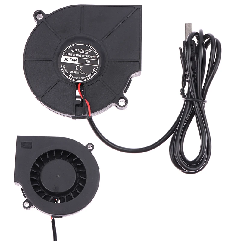 75MM USB Fan Cooling Turbo Blower Brushless Cooler 3D Printer 7515 For Extruder DC Cooler Power Inverter Air Pump PC CPU