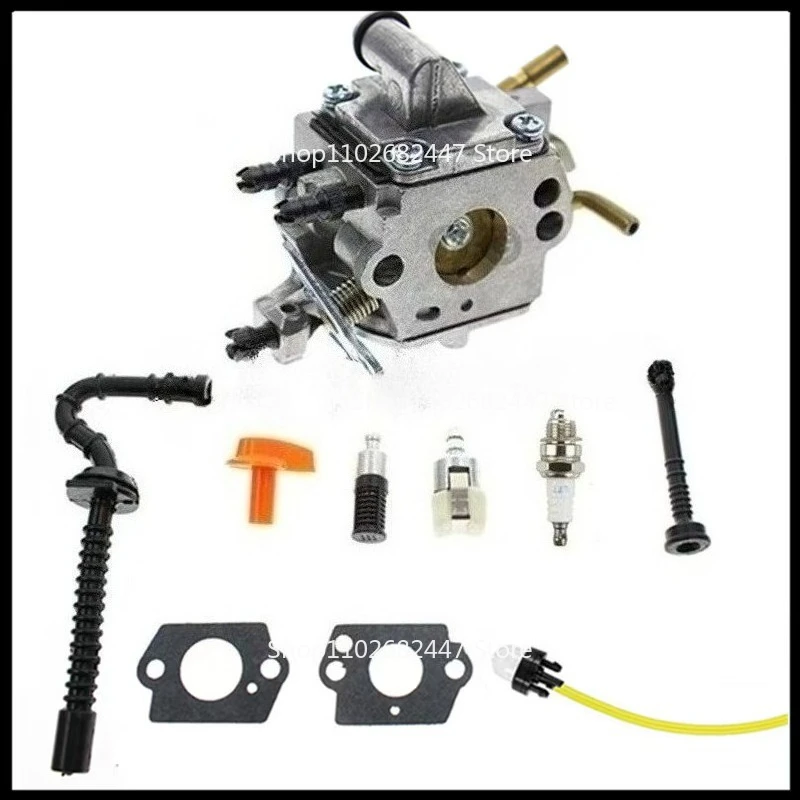Carburetor For Stihl MS192 MS192T Carburetor kit Chainsaw For Zama C1Q-S258 Washers Spark plug Fuel Hose Engine Primer Bulb New