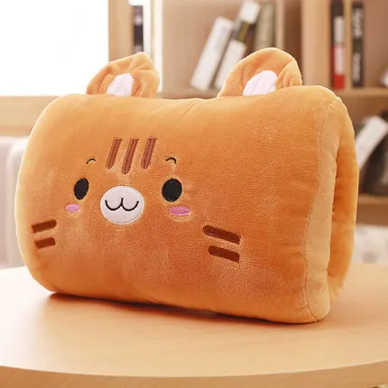 YOXI Dessin animé Chauffe-Mains Throw Coussin Oreiller en Peluche Enfants en Peluche Garder au Chaud à la Main pour Bureau de Voyage Avion