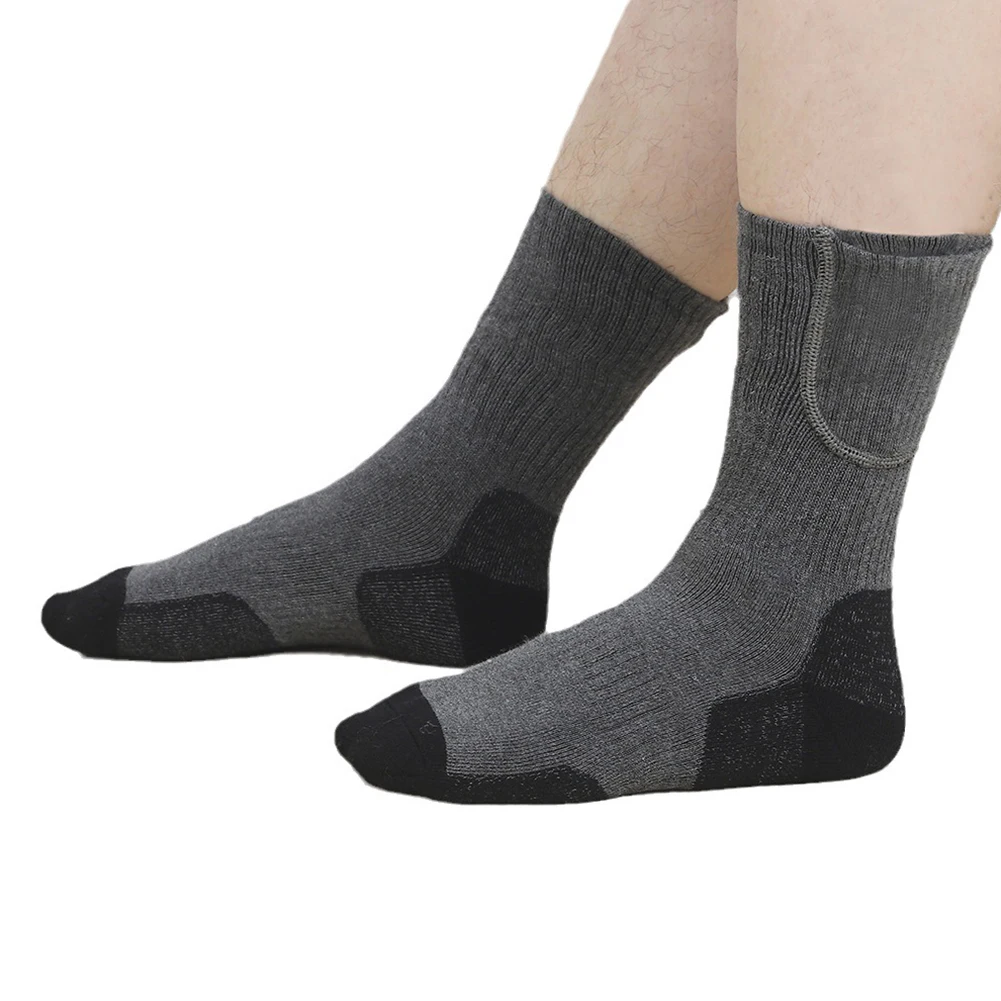 

Unisex Electric Heated Socks Washable Rechargeable Heated Socks Elastic Thickened for Outdoor Sports Skiing Wear (No Battery)
